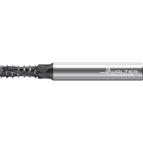 Solid Carbide Thread Milling Cutter, Cylindrical Shank, Coolant Style